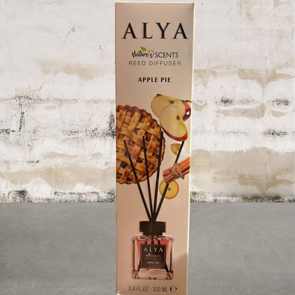 Alya Nature's Scents Reed Diffuser in Apple Pie NIB